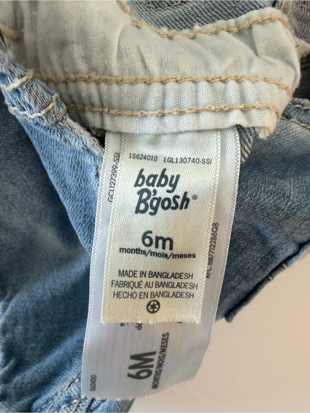 Oshkosh Baby Denim Overall Bubble Romper Size  6 Months